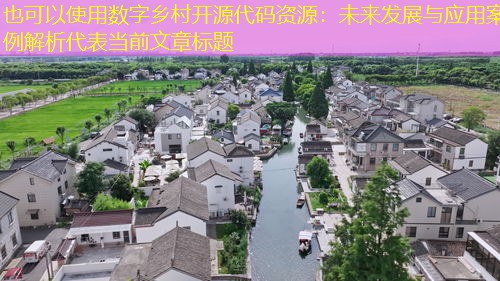 数字乡村开源代码资源：未来发展与应用案例解析